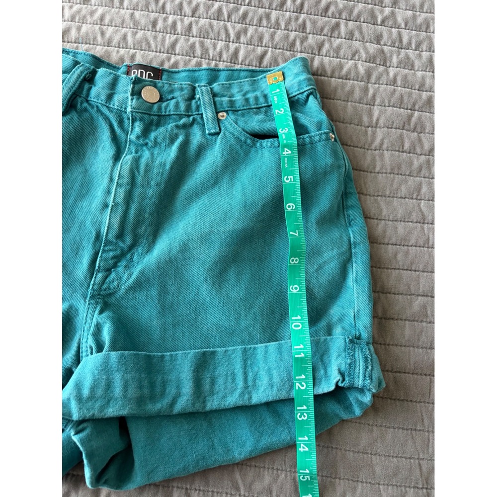 BDG Urban Outfitters Teal Green Mom High-Rise Denim Shorts Size 27 - Picture 5 of 8